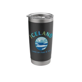 Icelandic Travel Iceberg & Glacier: Iceland Clothing & Gear Stainless Steel Insulated Tumbler