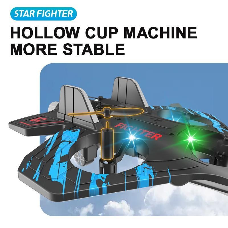 Remote Control Jet Plane with Lights, 360° Roll, Indoor Outdoor