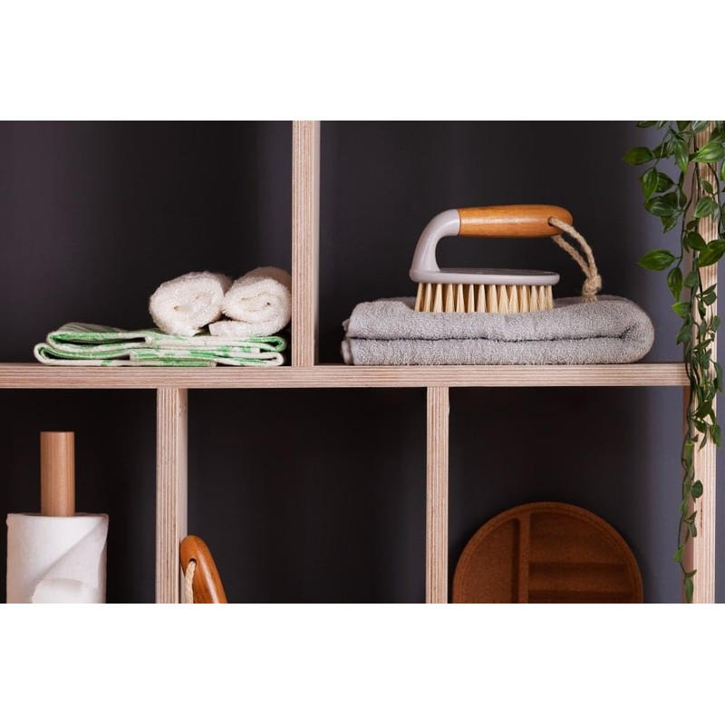 ECONATURAL by York 40530 Scrubbing Brush Bamboo, Beige, Standard