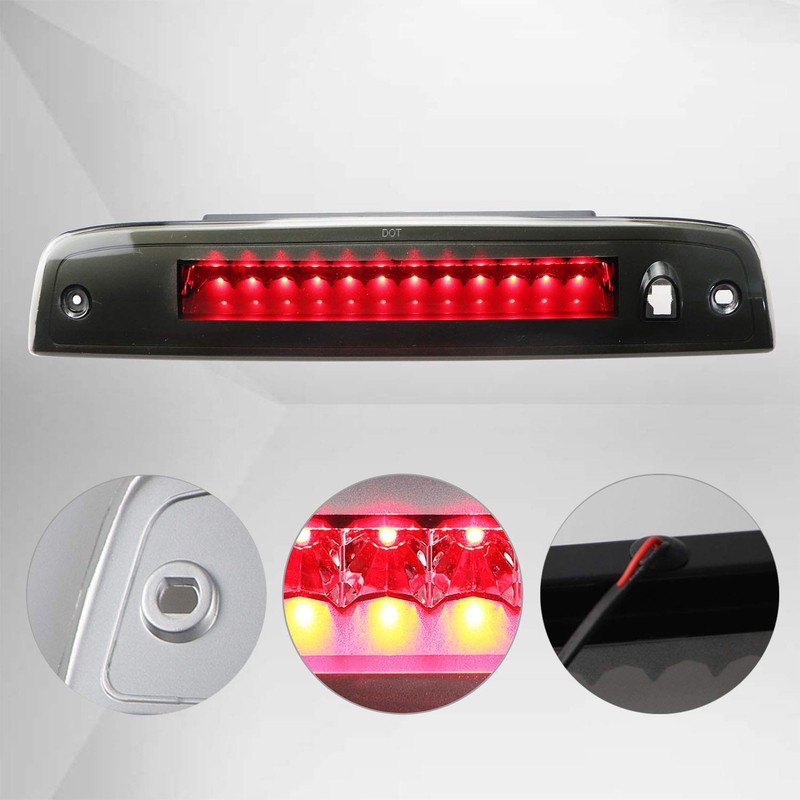 LED 3rd Brake Light Assembly High Mount Stop Light Fit