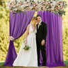 FUHSY Purple Backdrop Curtains 10x10 FT 2 Panels Chiffon Arch
