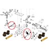 Huskey Club Car DS Golf Cart 4 Bushings and 2