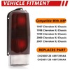 GuiTT Tail Light Assembly Compatible With 1997-2001 Jeep Cherokee Passenger