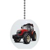 Carolina Hardware and Decor Red Cab Tractor Solid Ceramic Fan Pull