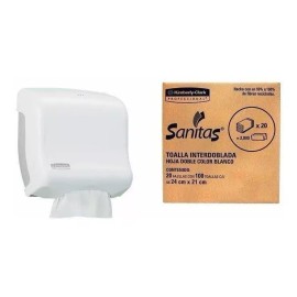 Kimberly-Clark Kit Despachador De Toalla Interdoblada + 1 Caja De Sanitas