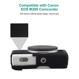 PULUZ Digital Camera Case for Canon EOS M200 Slim Durable Lightweight Rubber Soft Silicone Camera Protective Cover (Pink)