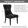 Wingback Side Chair Cover Dining Chair Slipcover 2/4/6 Pack Polyester,