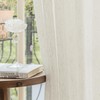 FMFUNCTEX Natural Flax Linen Sheer Side Door Curtains 72 Inches