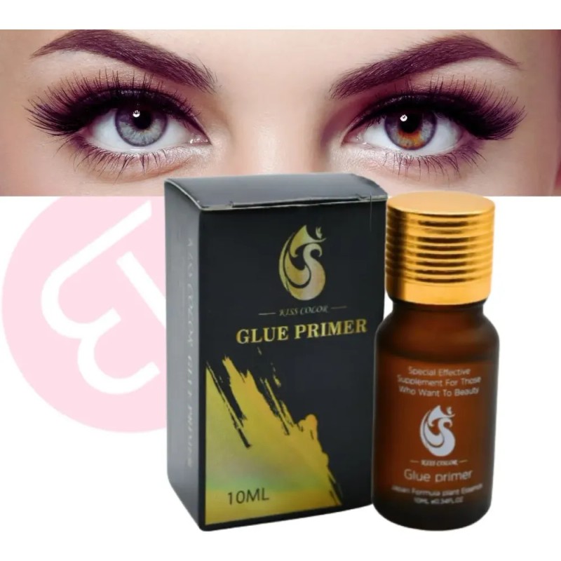 Pack Extensiones de Pestañas Sintéticas Transparente Primer Super Bonder Kiss
