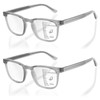 DEHOTRE 2 Pack Progressive Multifocal Reading Glasses Men No Line