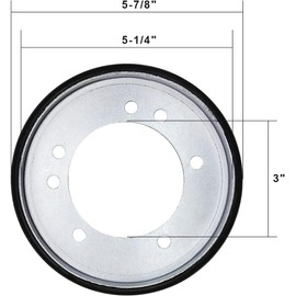 04743700 Friction Wheel Snow Blower Drive Disc Compatible with Ariens Snow Blower 00170800, 00300300, 1720859, AM122115, 741316, Also for Snapper Lawn Mower & Troy Bilt Snow Blower
