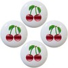 Shiny Cherries Fruit Ceramic Cabinet Drawer Pulls Knobs (Set of