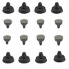 Prolinemax Set of 100 Pieces GRAY Shelf Rest Bracket Rubber