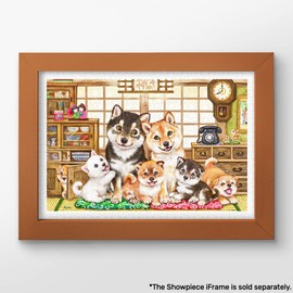 Pintoo Jigsaw Puzzles 600 Piece for Adults - Kayomi - Shiba Family Beautiful Plastic Puzzle for Home Decor Zero Dust Easy Storage [H2821]