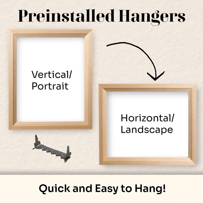 US Art 7x32 Black Picture Frame .75" Inch Wide -