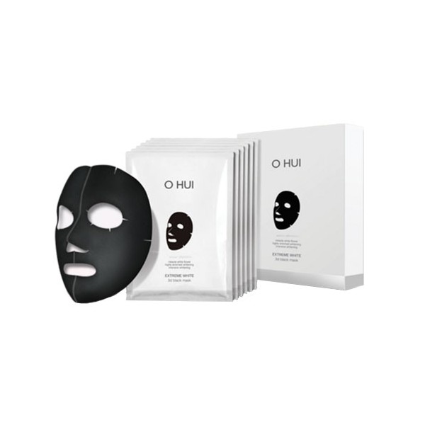 O HUI Extreme White 3d Black Mask 27g*6ea