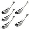 AUXBC 5PCS 5.5” Stainless Steel Soup Spoons, Mirror Polished Long