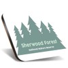 1 x Square Jumbo Size Coaster 12cm Sherwood Forest England