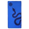 Inter Telo Mare Biscione Premium in Microfibra, 180x90cm, Asciugamano in