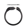 VOANZO 2pcs Bicycle Lock Cable, 4-Digit Number Resettable Combination Bike