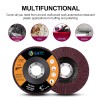 10Pcs 4.5 Inch Round Flap Disc 4-1/2" 80 Grit Angle