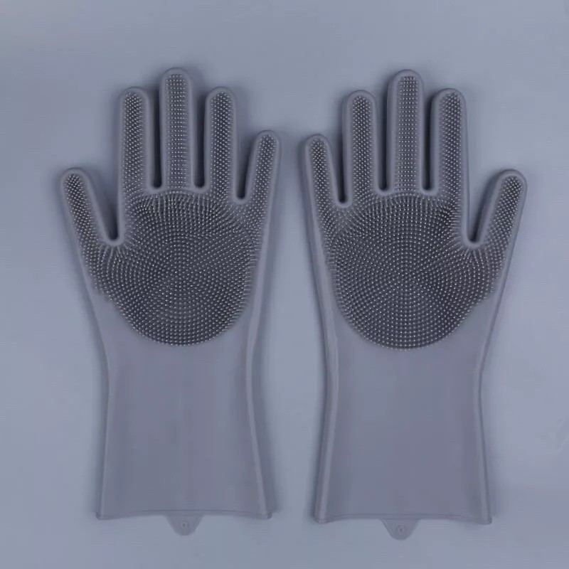 Random Living Pet Grooming Silicone Gloves