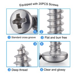 NIZEFEI 5 Pcs Beehive Mouse Guard, with 20 Pcs Screws Multi-Function Entrance Reducer for 10 Frame Beehives