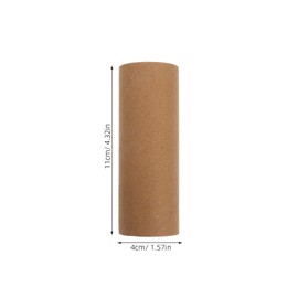 Healifty 20pcs Cardboard Tubes for Craft: Round Kraft Paper Tubes Cardboard Rolls for DIY Arts and Crafts Projects (Brown)