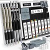 Four Candies 25PCS Art Mechanical Pencil Set, 3 PCS Metal