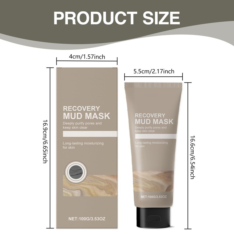 COWANIEE 100g Relief Recovery Mud Mask, Korean Mud Mask for