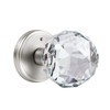 CLCTK Crystal Glass Door Knobs Interior, Premium Bathroom Bedroom Door
