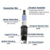 CNPAPC 8PCS Iridium SBC Spark Plugs & 9PCS Spark Plug
