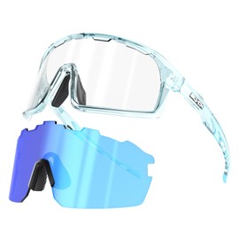 SCVCN Photochromic Cycling Glasses Men Women Sport Sunglasses Clear Mountain MTB Bicycle Running Golf