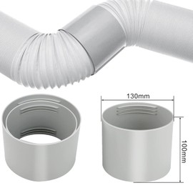 Air conditioning exhaust hose, diameter 130 mm, air conditioning exhaust hose adapter, exhaust hose connection, ventilation pipe connector, portable exhaust hose for air conditioning