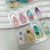 ONPRESS 30Pcs Summer Shell Press on Nails Medium Almond Fake