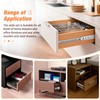 REGUDA Drawer Slides Ball Bearing 3 Folds Full Extension Side