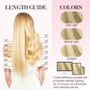 MAXITA I Tip Hair Extensions Human Hair,50g/50s Light Blonde Highlighted