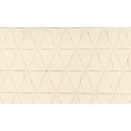 Tria Stepper Soft Quilted Triangular Fabric Plain 150 cm WB Colour Wool White