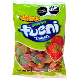 Canel's Gomitas Tueni Rebanadas - Gomitas de grenetina sabor fresa, durazno y mango - 454 g
