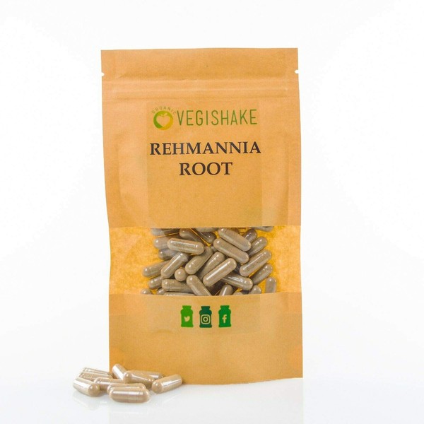 vegishake Rehmannia Root HPMC Capsules 980mg Prevent Grey Hairs Maintain