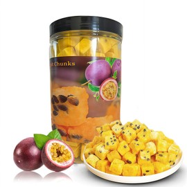 Freeze Dried Passion Fruit, Sugar Free, Healthy Snacks，Sweet and Sour, Original, Simple Ingredients, Used for Cakes, Beverages, and Baked Goods,Is The Ideal Fruit Tea, 200g/7oz