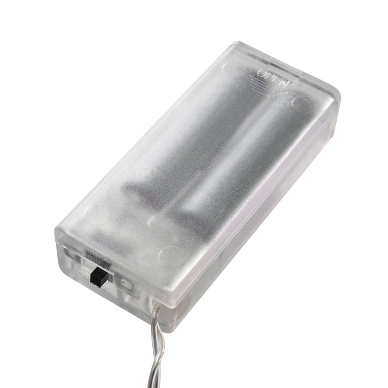 WeRChristmas 20 Cotton Ball Warm White LED Light String Christmas