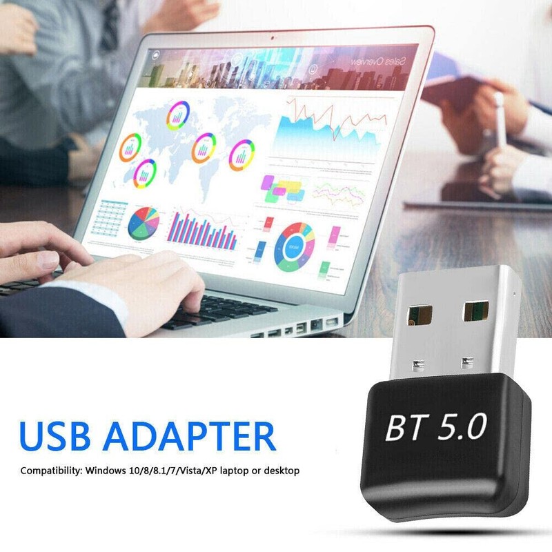 Bluetooth V5.0 Mini Dongle - Universal Wireless USB Adapter, 20M