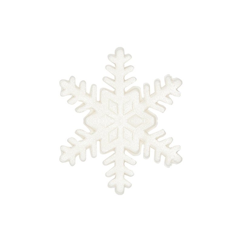 Culpitt Edible White Snowflake Pipings Decoration (Pack of 1, Total