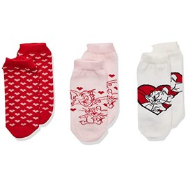 Baby Creysi Set de Calcetines Tom y Jerry, 3 pzas para Niña, Multicolor, 3 Años