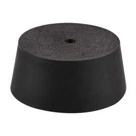 sourcing map Rubber Tapered Plug 48mm to 56mm with Hole Test Tubes Bungs Stopper Black for Lab Home