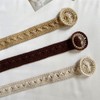 NONGFUGE Fashion Simple Soft Cotton Rope Braided Woven Boho Waist
