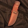 MiOYOOW Knife Sheath, 4.7'' PU Leather Belt Knife Cover Straight