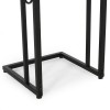 GDFStudio Agnes Modern C Side Table, Set of 2, Black