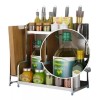 yuqing.fc Organizador Especias Condimentos Acero Inoxidable 2 Niveles